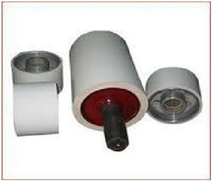 Rubber coated pulleys