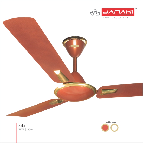 JANAKI Rider Ceiling Fan, Certification : ISO 9001-2008