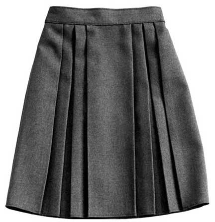 Black Knne Length Skirt