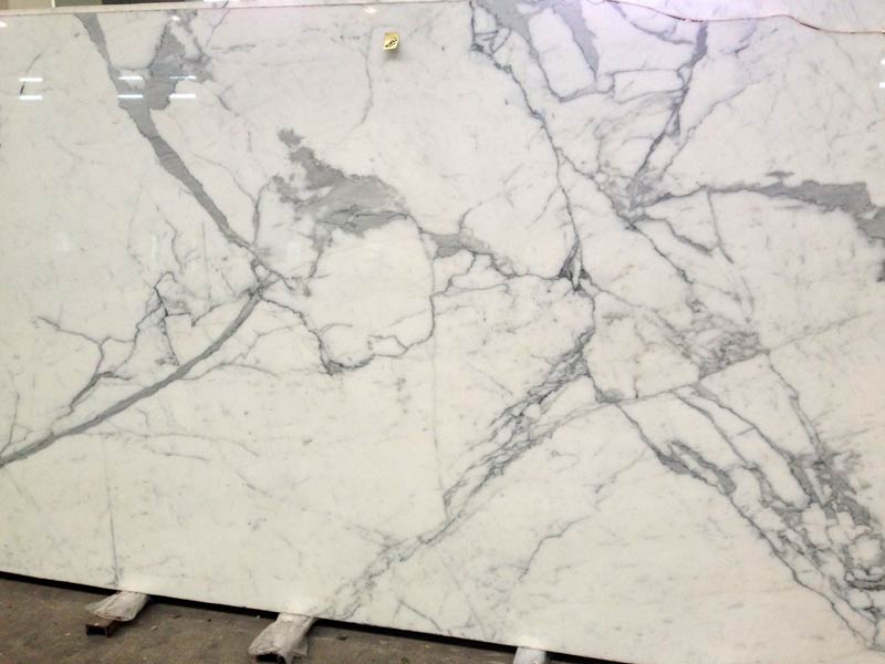 Polished Statuario Marble Slabs, for Countertops, Flooring, Pattern : Plain