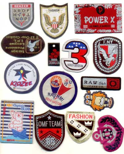 Patch Woven Labels, Pattern : Logo Printed