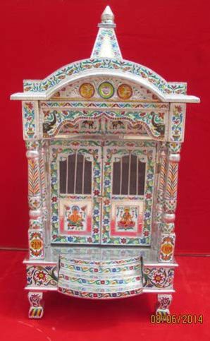 White Meenakari Temple