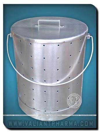 Dotted Perforated Dustbin, Size : 15x15x12inch, 18x18x14inch