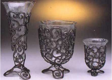 Glass Candle Stands