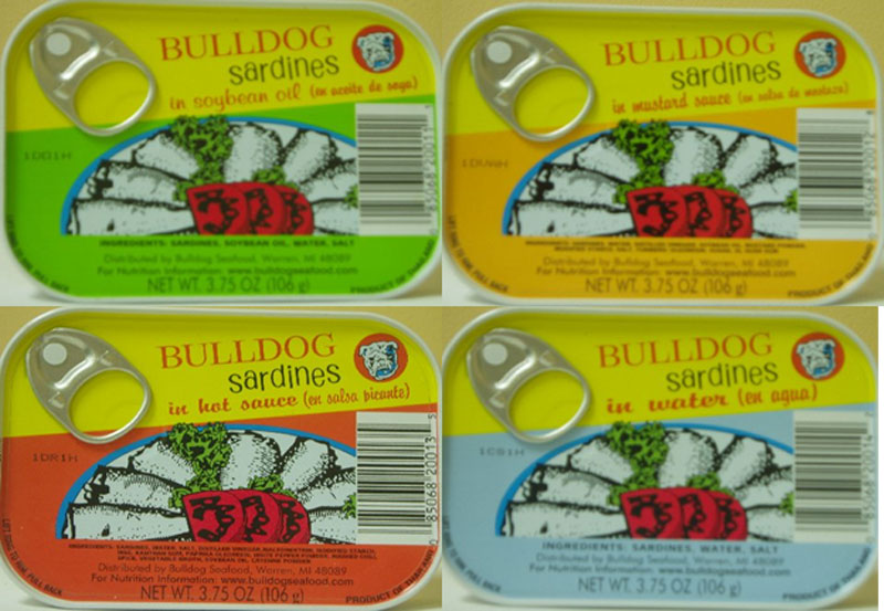 Bull Dog Brand Canned Sardines