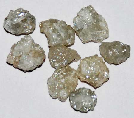 White Loose Rough Diamonds Manufacturer inSuraj Gujarat India by Glow ...