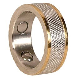 Biomagnetic ring, Color : Gold Silver