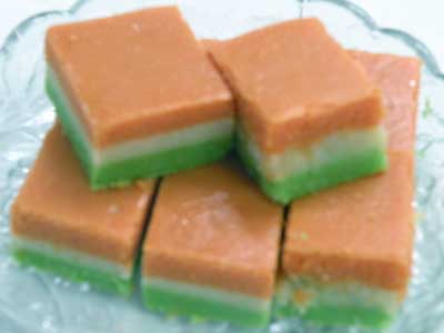 Tricolour Barfi