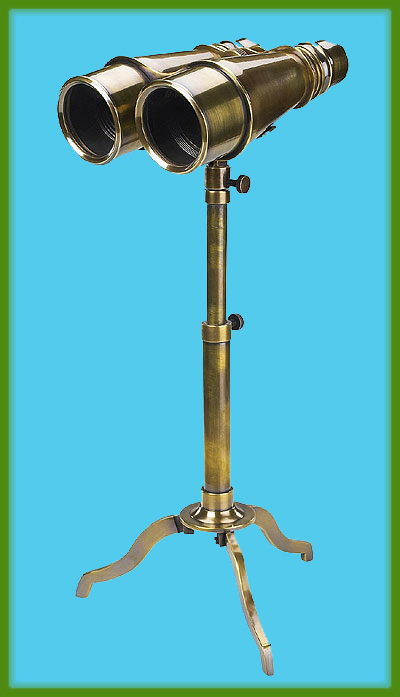 Bronze Victorian Binoculars,Brass Binocular,Tripod,Binocular Tripod