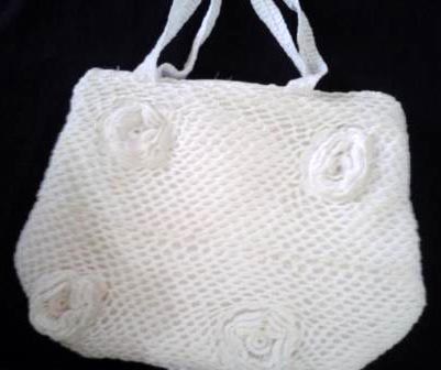 crochet ladies hand purse