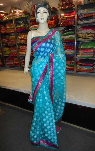 Designer Jacord Cotton Silk Saree