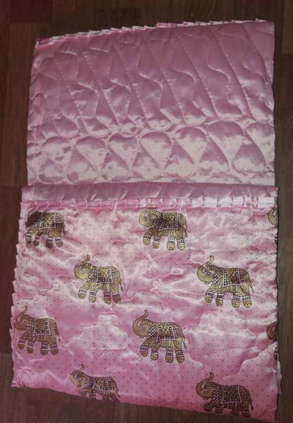 Jaipuri Light6 Pink Print Double Bedding Quilt S
