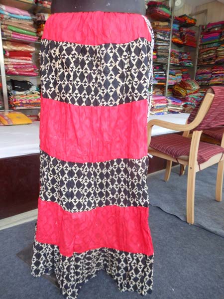 Pink Sanganeri Printed Cotton Skirt