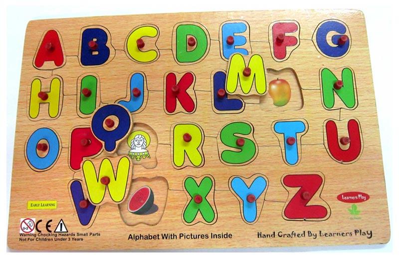 Alphabet with Picture Inside Puzzle