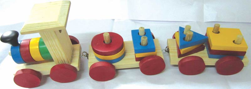 Shape Color Stacking Train