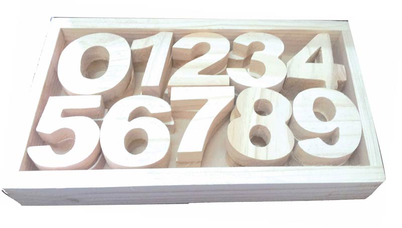 Wooden Numbers 0-9