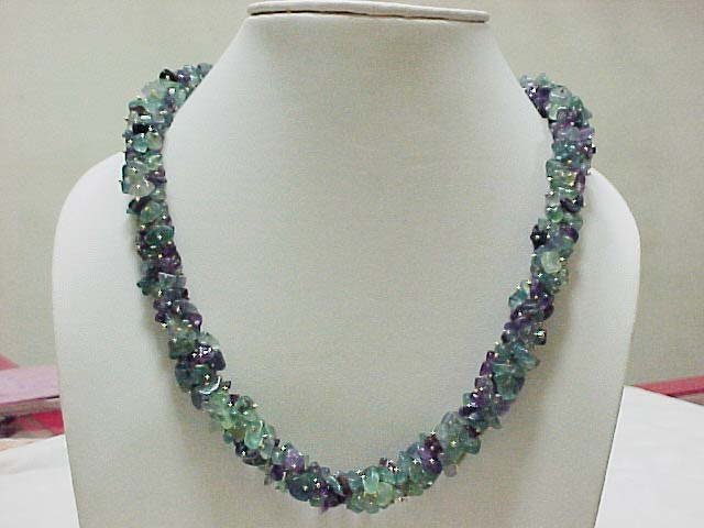 Natural Gemstone Chip Necklace