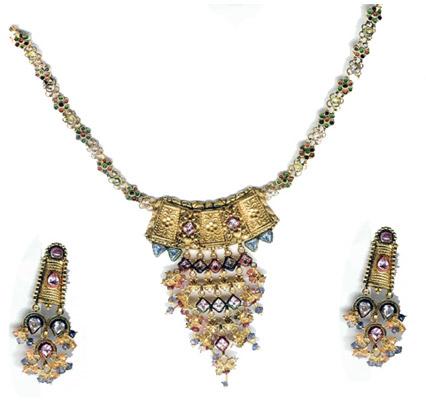 Gold Necklace Sets - P033
