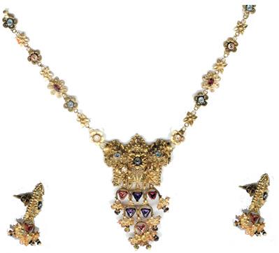 Gold Necklace Sets - P035