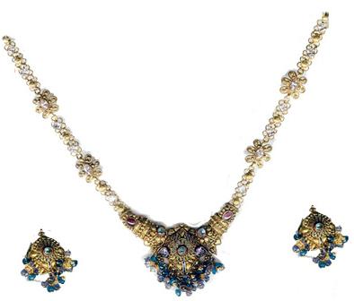 Gold Necklace Sets- P036
