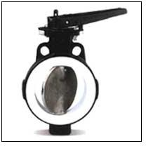 AWRS High grade raw materials PTFE Lined Butterfly Valve