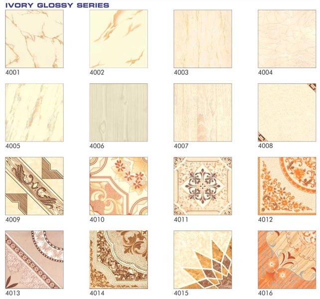Ivory Glossy Floor Tiles