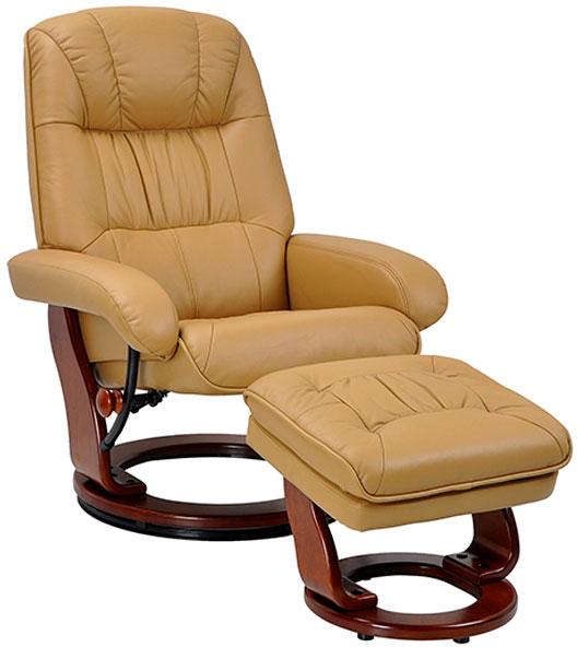 Benchmaster Swivel Cinnamon Top Grain Leather Chair