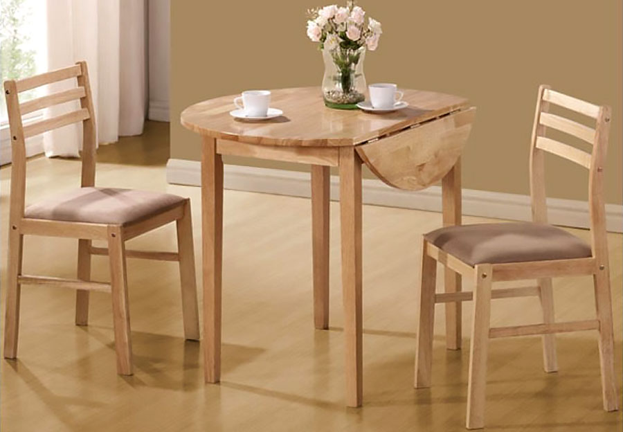 Coaster 3pc Drop Leaf Table and Two Side Chairs