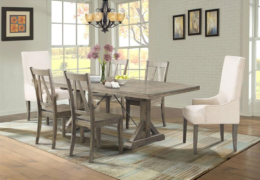 Elements Finn Dining Table and Four Side Chairs