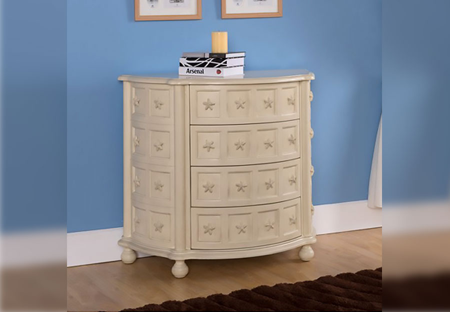 Buy Four Drawer Demilune Chest With Starfish Design From Furniture