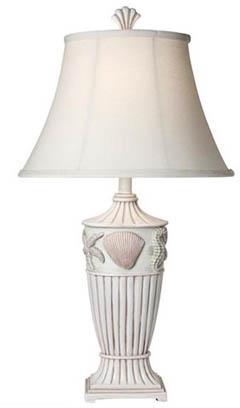 StyleCraft Sand and Sea Shell Table Lamp