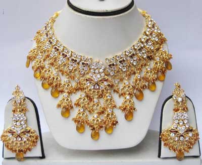 FKI-519  Kundan Necklace Set