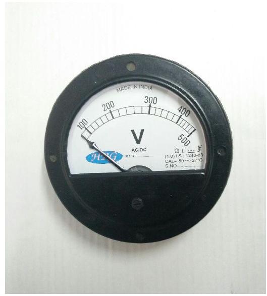 round analog panel meter