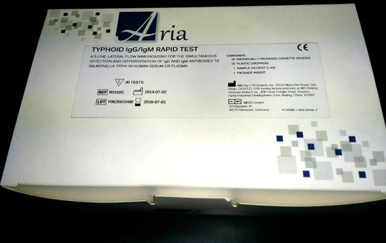 Typhoid IgG-IgM Rapid Test Kit