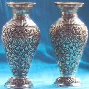 Silver Flower Vases 03