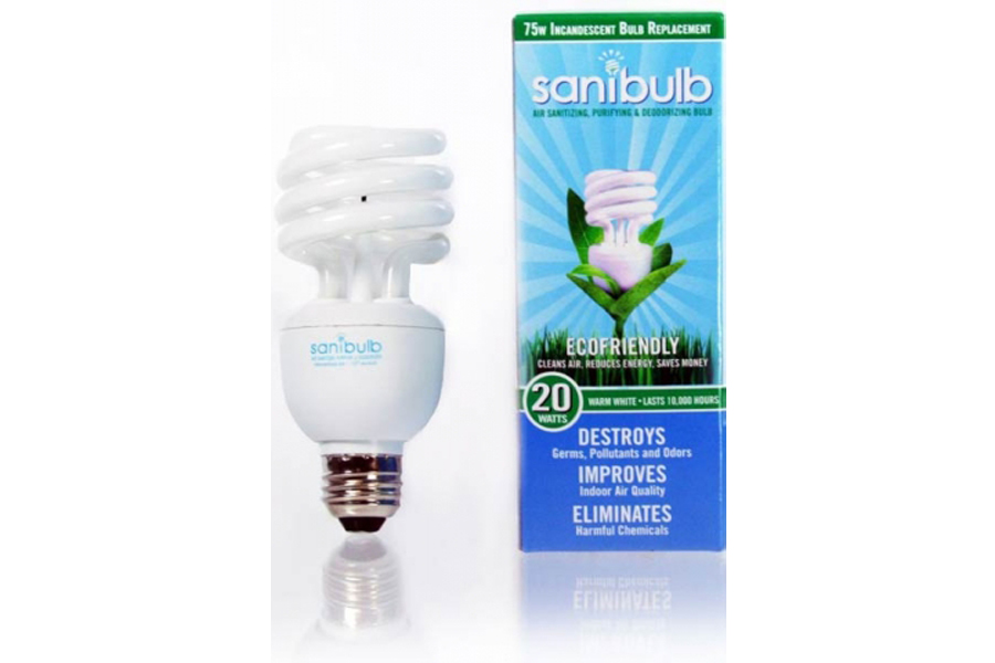 SANIBULB Air Sanitizer & Air Purifier CFL Bulb: 20W Warm