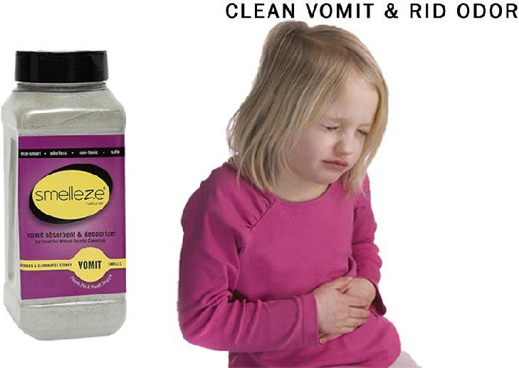SMELLEZE Eco Vomit Absorbent & Odor Remover: 50 lb. Granules Stops