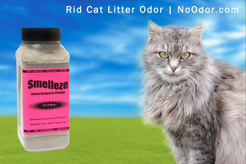 SMELLEZE Natural Cat Litter Smell Remover Deodorizer Additive: 2 lb