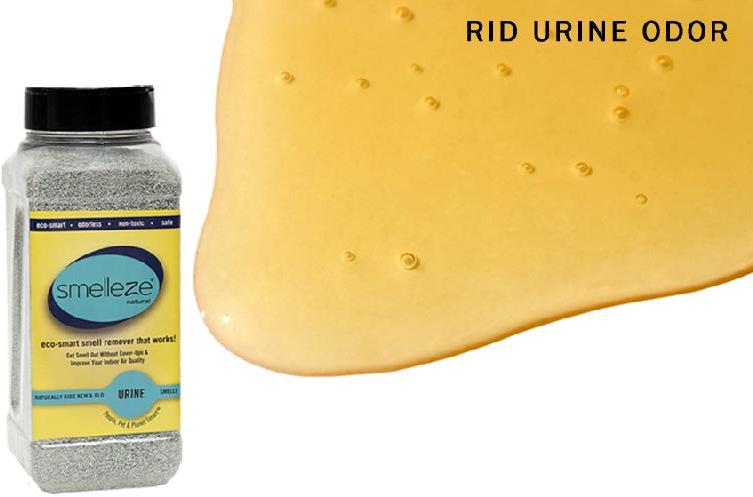 SMELLEZE Natural Urine Smell Removal Deodorizer: 2 lb. Granules Stops