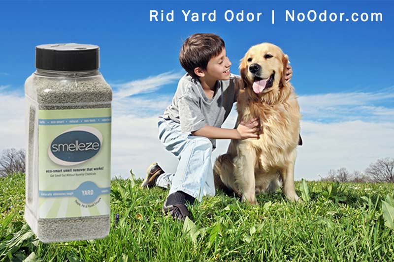 SMELLEZE Natural Yard Odor Remover Deodorizer: 2 lb. Granules