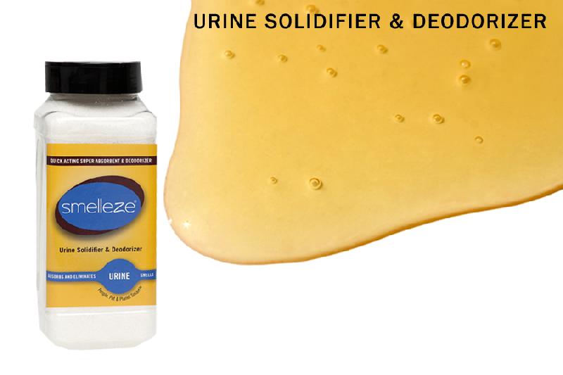 SMELLEZE Urine Absorber, Solidifier & Deodorizer: 2 lb. Granules