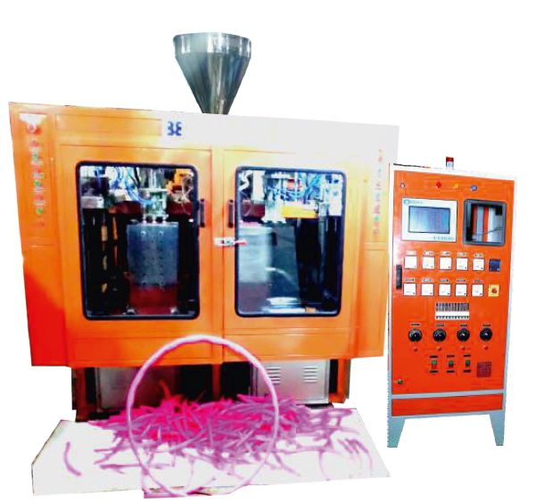 3 Cavity Double Station Auto Deflashing Blow Molding Machine