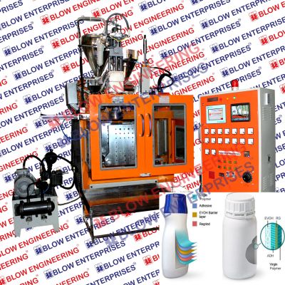 Double Layer View Strip 5 LTRS. Blow Molding Machine