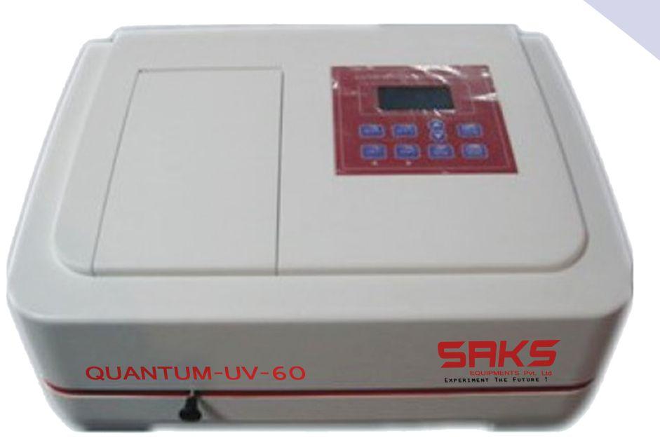 SAKS-QUANTUM-UV 60 (Single Beam UV-Vis Spectrophotometer)