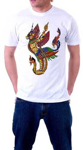 Printed Mens T Shirt (garuda)