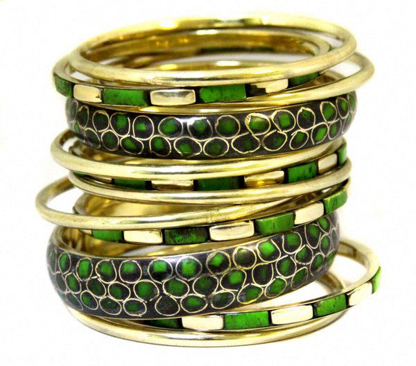 Polished brass bangles, Feature : Finely Finished