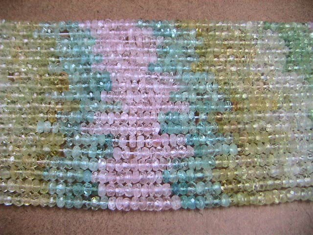 Faceted Rondelle Beads