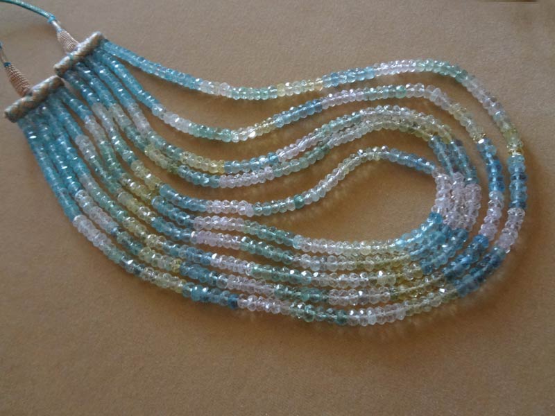Gemstone Faceted Rondelle Beads