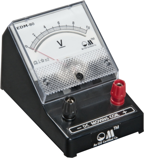 EDM-80 Desk Stand Voltmeter Black