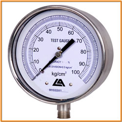 STAINLESS STEEL 304 Master Pressure Gauge, Size : 150mm Dial Size